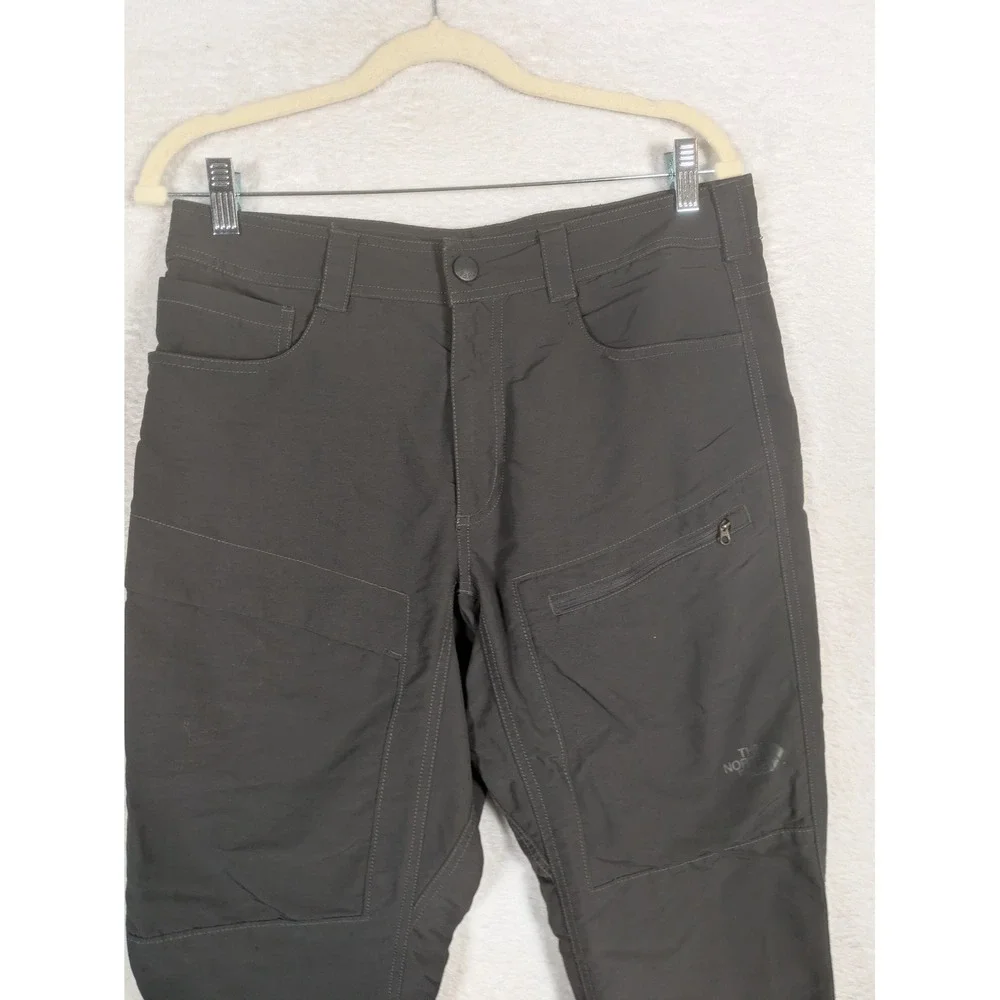 The North Face Hiking Pants Men's 32 Dark Gray Articulated Knee Technical Trail